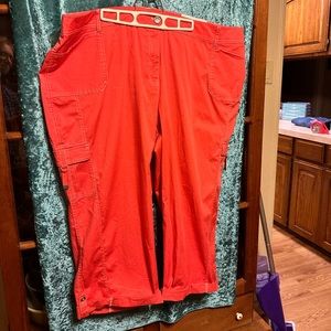 Plus Size Tangerine Pants/Capris